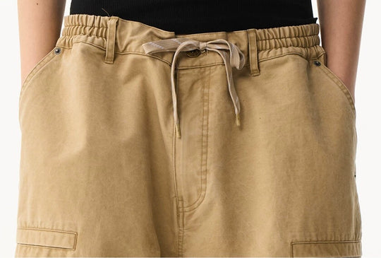 EXITMODE BY BLIND NO PLAN Horse Embroidered Washed Double Knee Baggy Pants | Face 3 Face