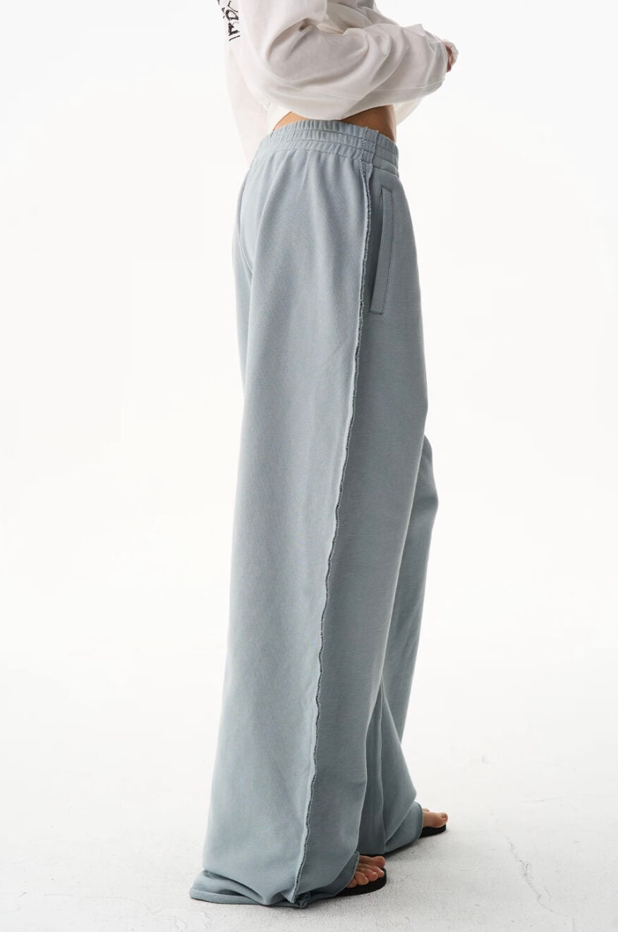 EXITMODE BY BLIND NO PLAN nside Out Seam Embroidered Baggy Sweatpants | Face 3 Face