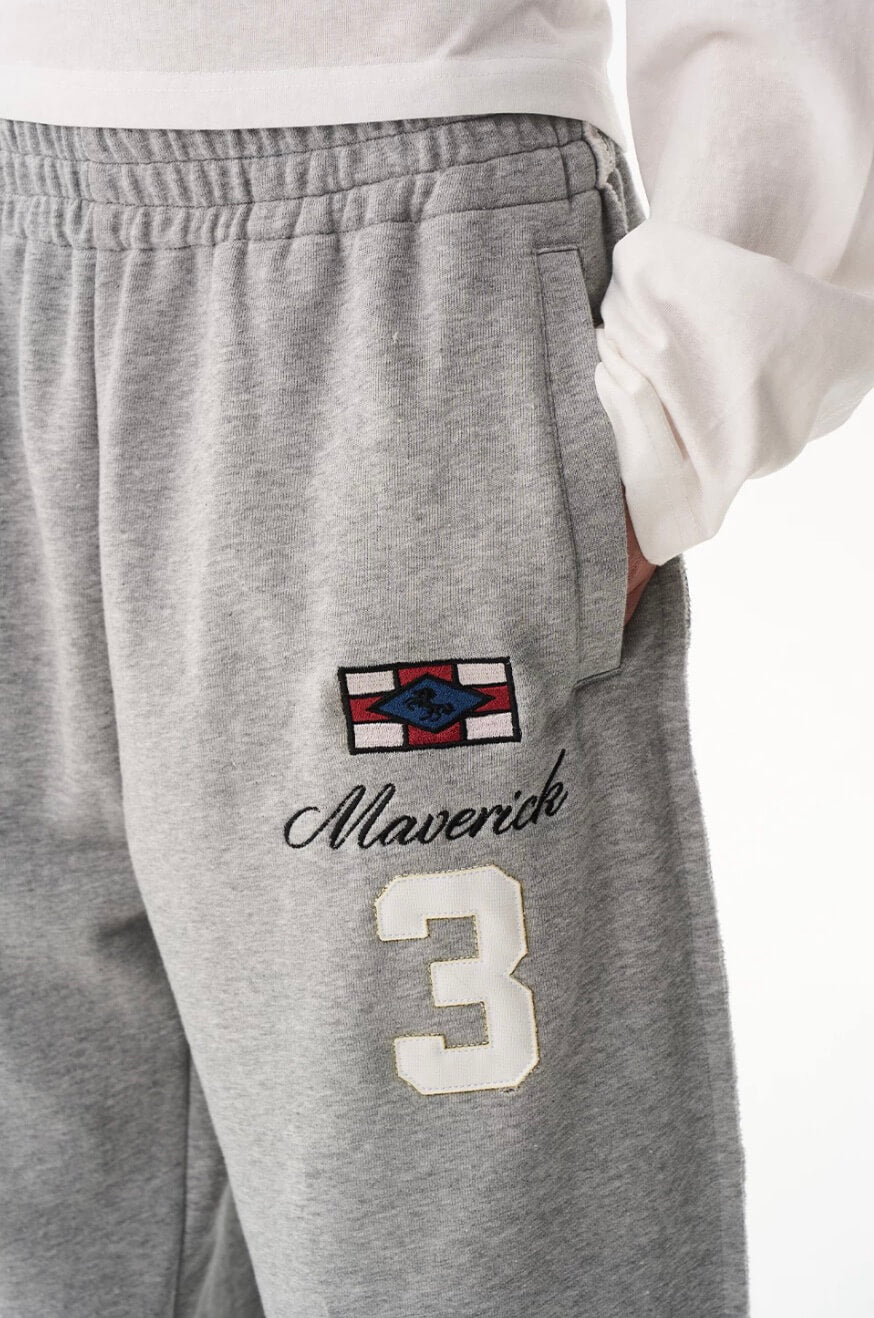 EXITMODE BY BLIND NO PLAN nside Out Seam Embroidered Baggy Sweatpants | Face 3 Face