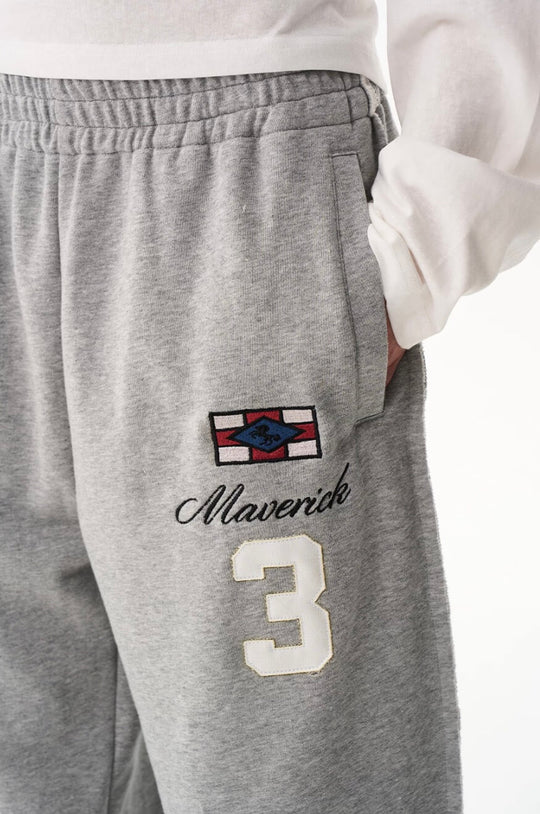 EXITMODE BY BLIND NO PLAN nside Out Seam Embroidered Baggy Sweatpants | Face 3 Face