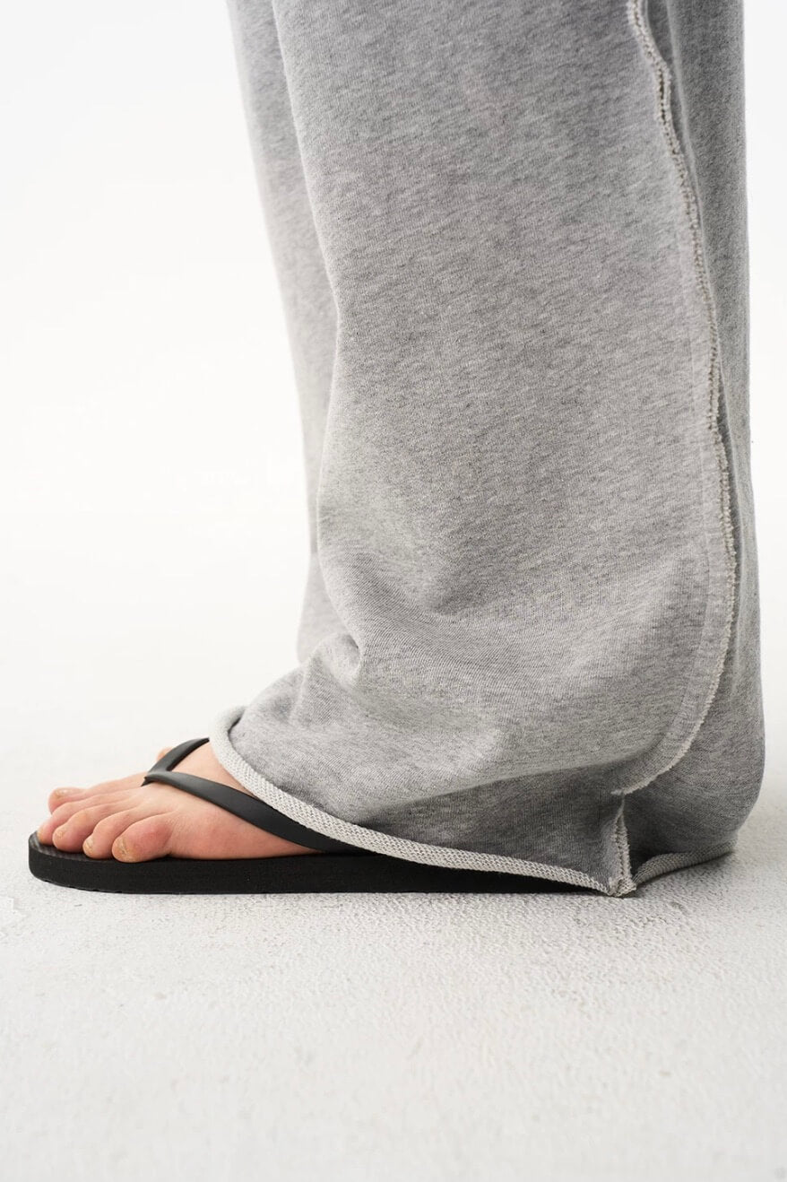 EXITMODE BY BLIND NO PLAN nside Out Seam Embroidered Baggy Sweatpants | Face 3 Face