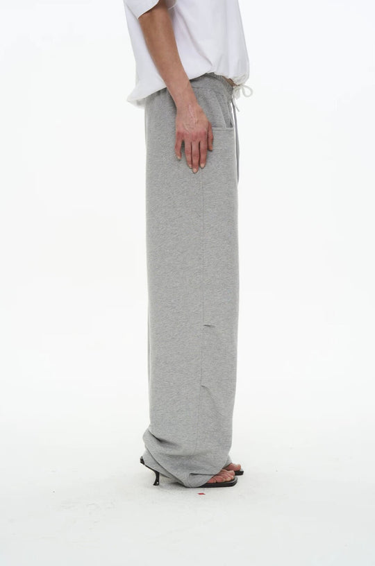 EXITMODE BY BLIND NO PLAN Dot Line Embroidered Baggy Sweatpants | Face 3 Face