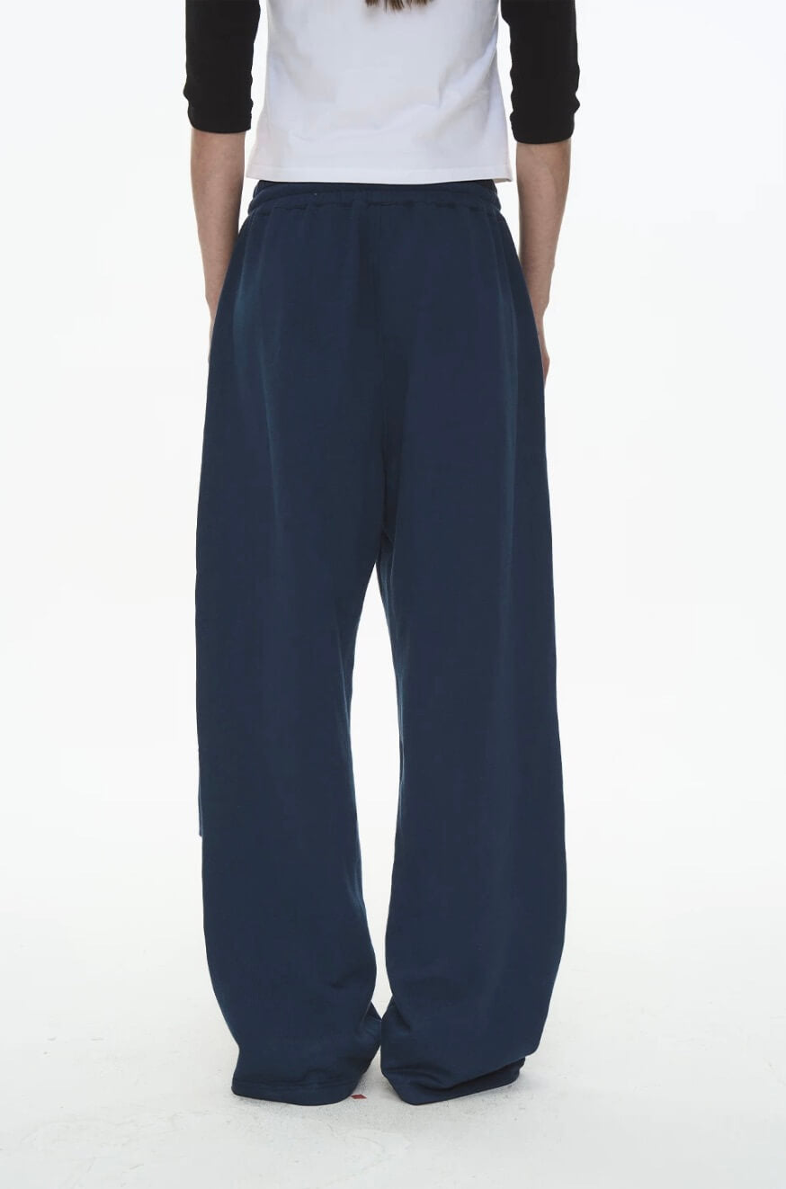 EXITMODE BY BLIND NO PLAN Dot Line Embroidered Baggy Sweatpants | Face 3 Face