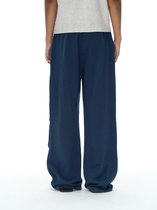EXITMODE BY BLIND NO PLAN Dot Line Embroidered Baggy Sweatpants | Face 3 Face
