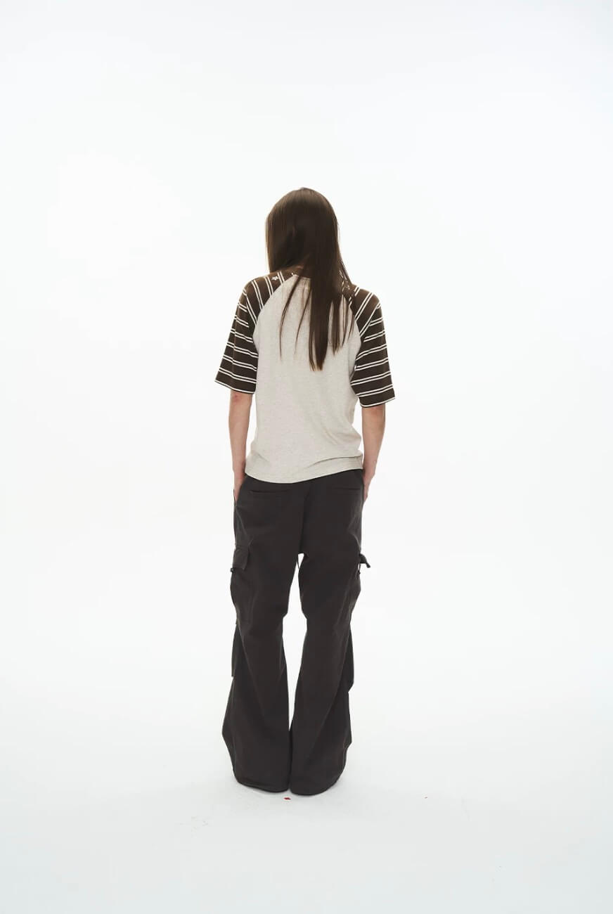 EXITMODE BY BLIND NO PLAN Double Waist 3D Pleat Nylon Cargo Pants | Face 3 Face