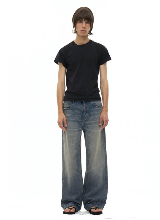 EXITMODE BY BLIND NO PLAN Vintage Washed Distressed Straight Jeans | Face 3 Face