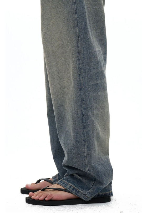 EXITMODE BY BLIND NO PLAN Vintage Washed Distressed Straight Jeans | Face 3 Face