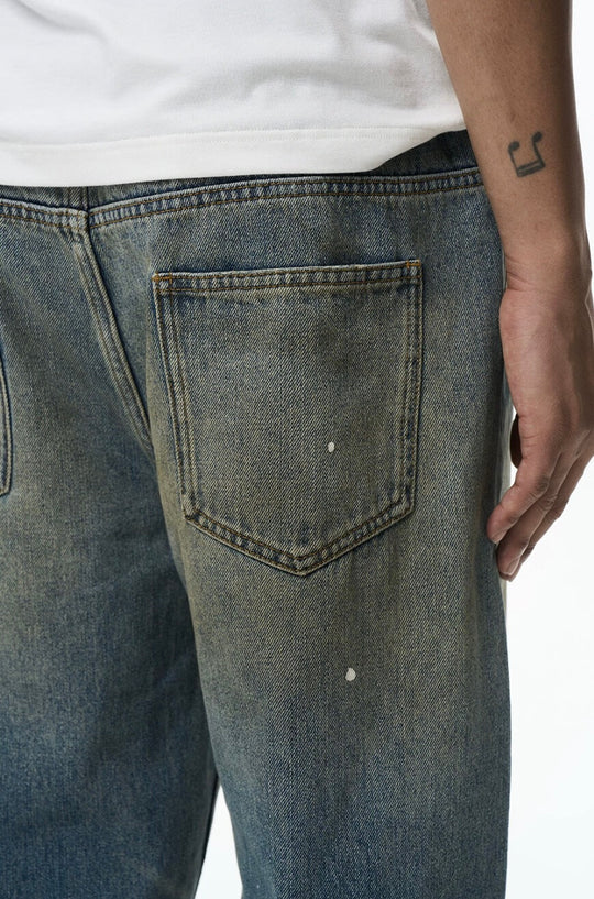 EXITMODE BY BLIND NO PLAN Washed Patch Embroidered Drawstring Baggy Jeans | Face 3 Face