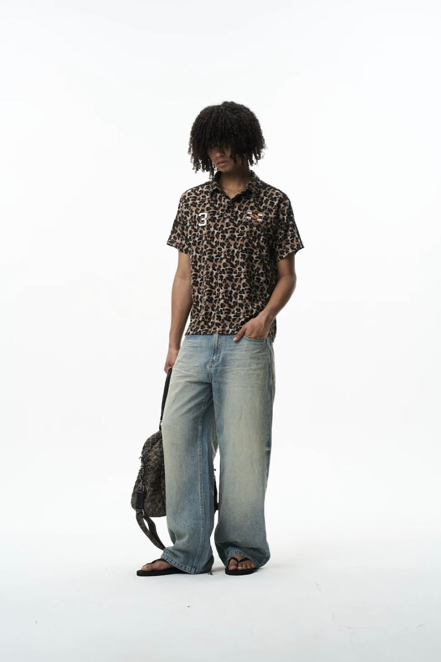 EXITMODE BY BLIND NO PLAN 3D Whisker Washed Baggy Jeans | Face 3 Face