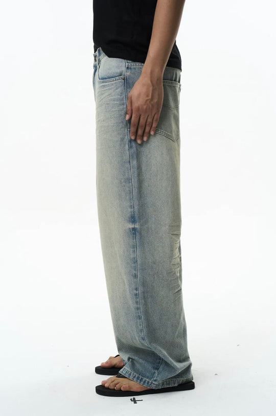 EXITMODE BY BLIND NO PLAN 3D Whisker Washed Baggy Jeans | Face 3 Face