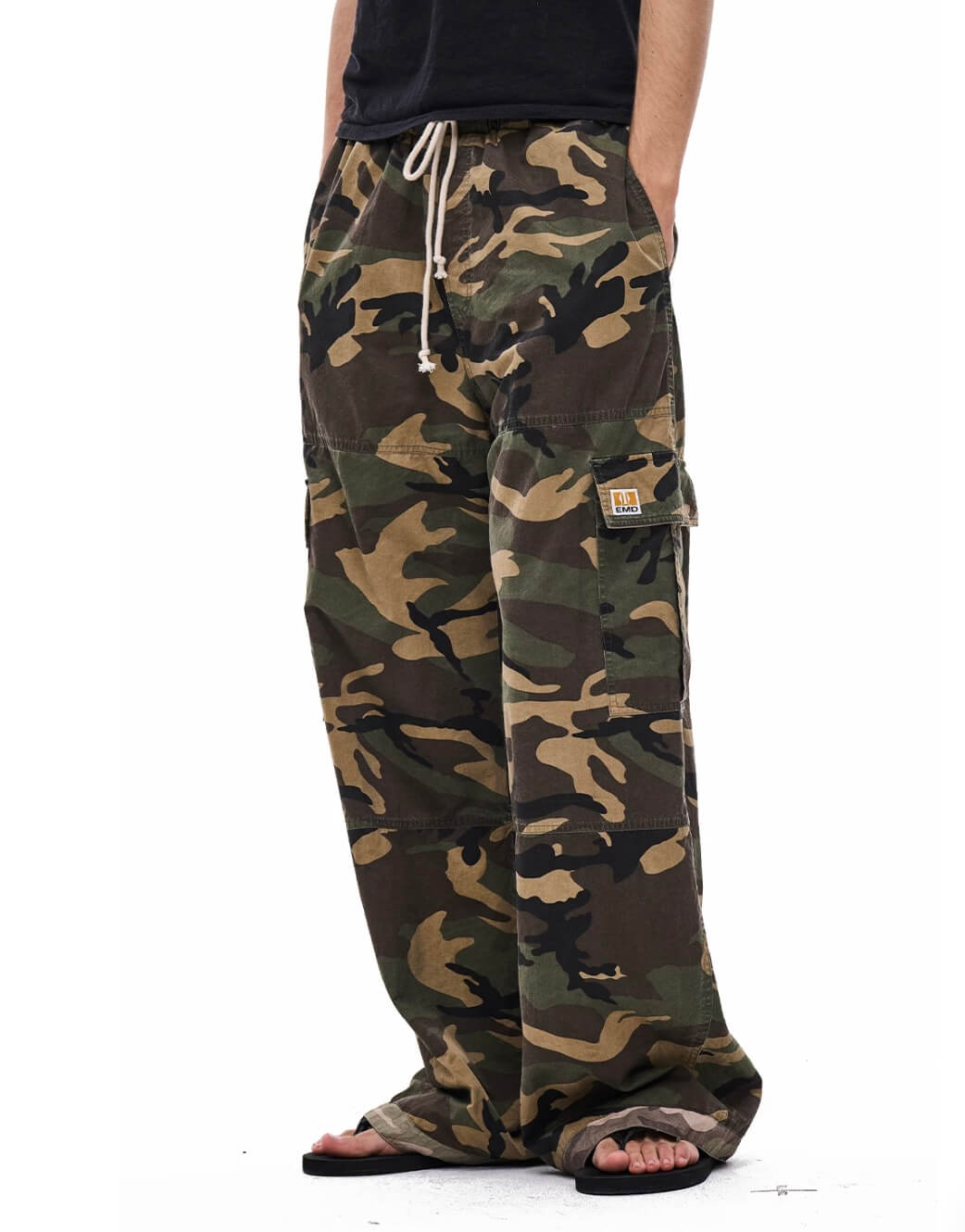 EXITMODE BY BLIND NO PLAN Reversible Washed Camo Baggy Cargo Pants | Face 3 Face