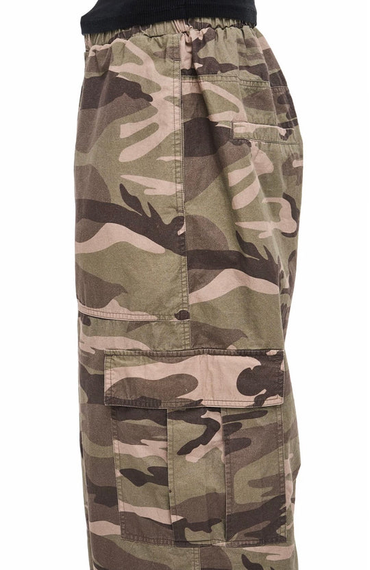 EXITMODE BY BLIND NO PLAN Reversible Washed Camo Baggy Cargo Pants | Face 3 Face