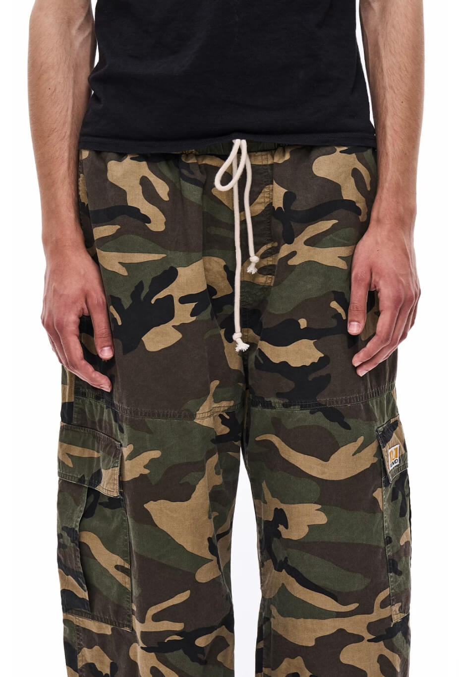 EXITMODE BY BLIND NO PLAN Reversible Washed Camo Baggy Cargo Pants | Face 3 Face
