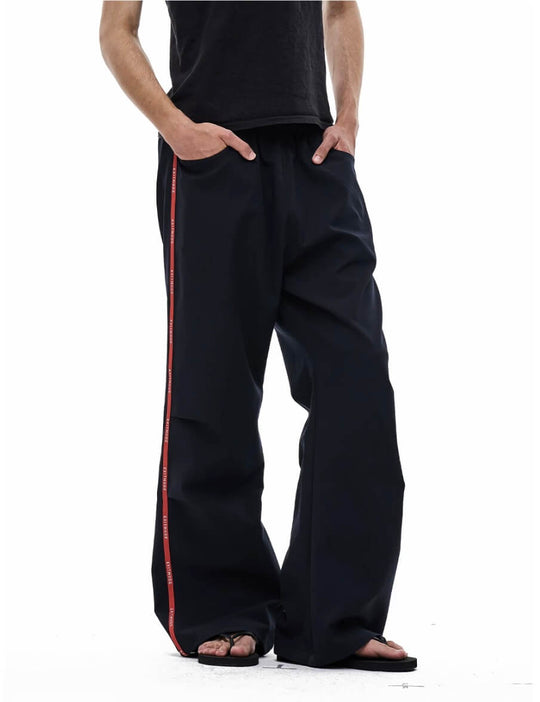 EXITMODE BY BLIND NO PLAN Side Webbing Pleated Track Pants | Face 3 Face
