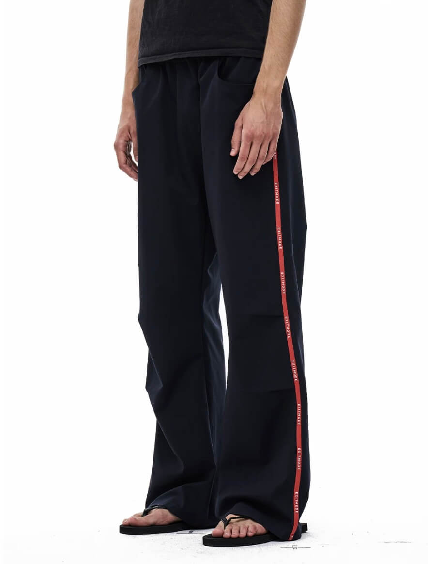 EXITMODE BY BLIND NO PLAN Side Webbing Pleated Track Pants | Face 3 Face