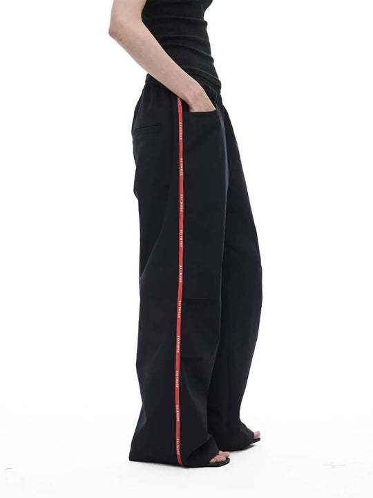EXITMODE BY BLIND NO PLAN Side Webbing Pleated Track Pants | Face 3 Face