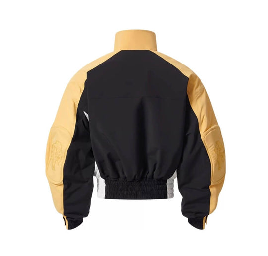 EXITMODE BY BLIND NO PLAN Horse Embroidered Elbow Patch Short Racing Jacket | Face 3 Face