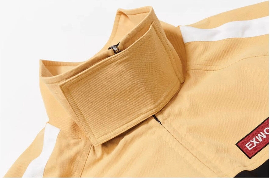 EXITMODE BY BLIND NO PLAN Horse Embroidered Elbow Patch Short Racing Jacket | Face 3 Face