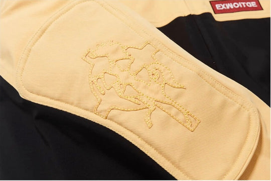 EXITMODE BY BLIND NO PLAN Horse Embroidered Elbow Patch Short Racing Jacket | Face 3 Face