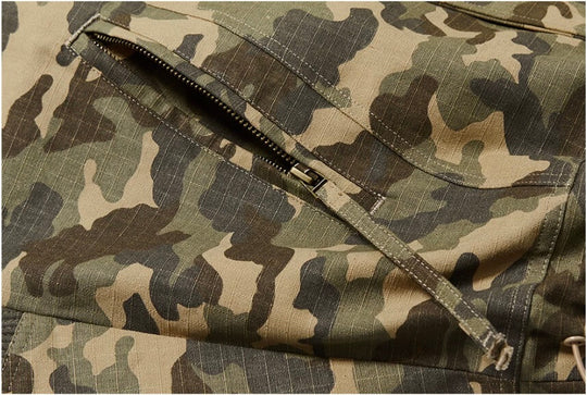 EXITMODE BY BLIND NO PLAN Camouflage Oversized Bomber Jacket | Face 3 Face