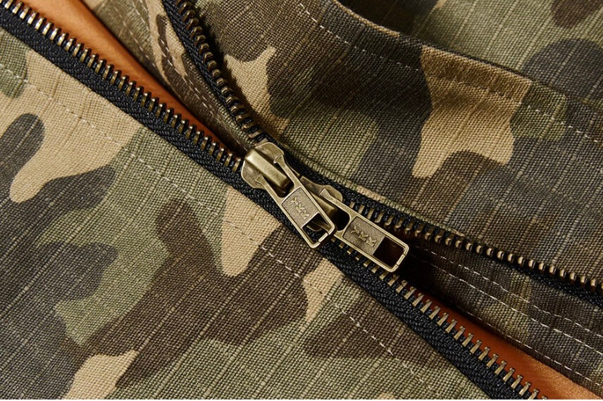 EXITMODE BY BLIND NO PLAN Camouflage Oversized Bomber Jacket | Face 3 Face