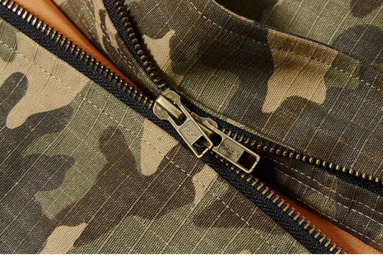EXITMODE BY BLIND NO PLAN Camouflage Oversized Bomber Jacket | Face 3 Face