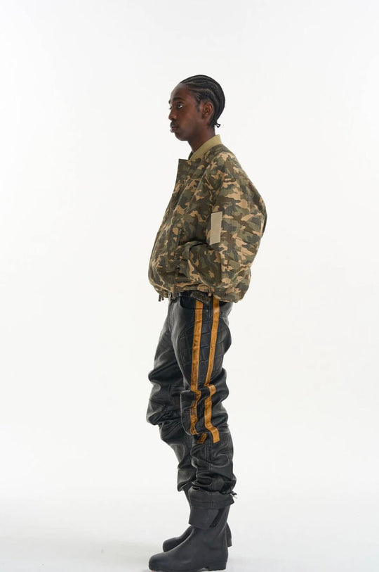 EXITMODE BY BLIND NO PLAN Camouflage Oversized Bomber Jacket | Face 3 Face