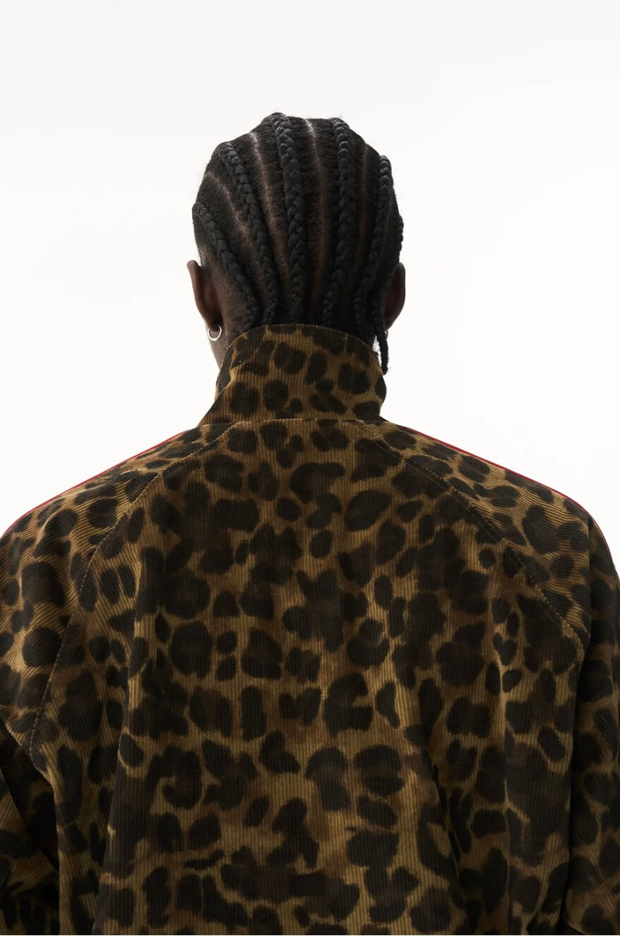 EXITMODE BY BLIND NO PLAN Horse Graphic Leopard Print Track Jacket | Face 3 Face