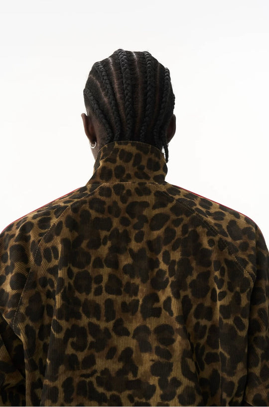 EXITMODE BY BLIND NO PLAN Horse Graphic Leopard Print Track Jacket | Face 3 Face