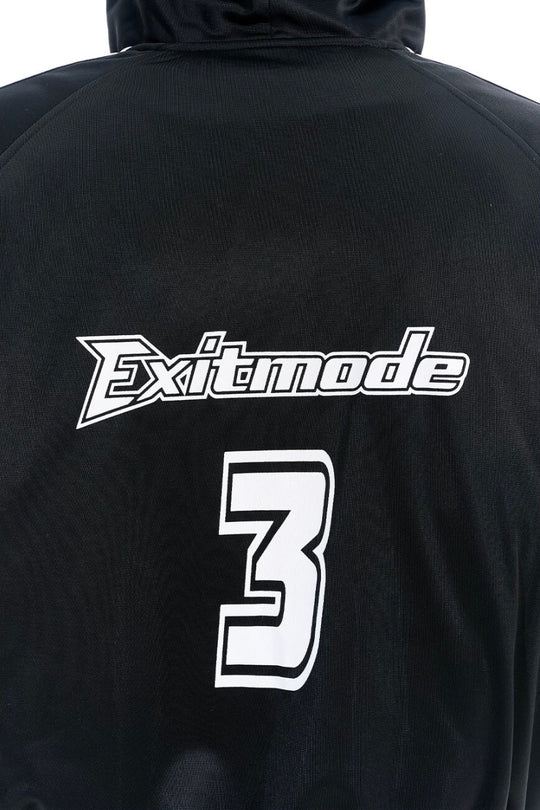 EXITMODE BY BLIND NO PLAN Sport Stripe Sleeve Hooded Bomber Jacket | Face 3 Face