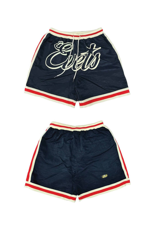 EVETS Logo Print Basketball Shorts