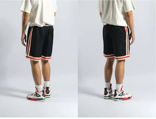 EVETS Logo Print Basketball Shorts