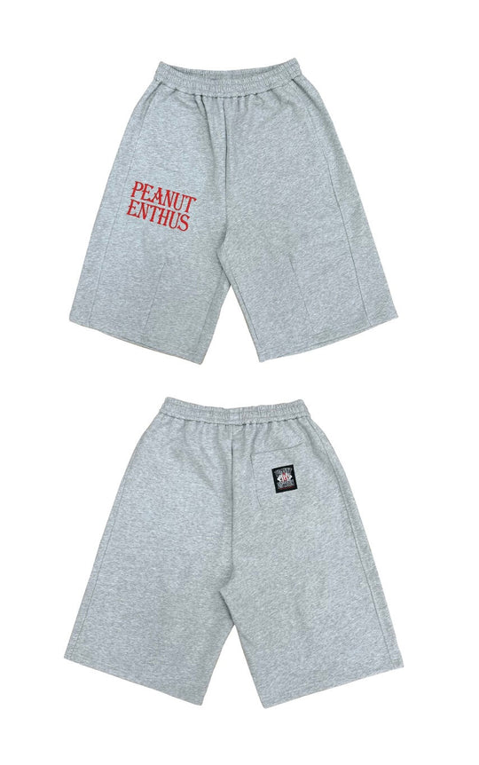 EVETS Slogan Embroidered Baggy Sweat Shorts