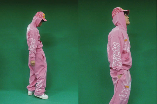 EVETS Anime Graphic Print Zip Up Hoodie