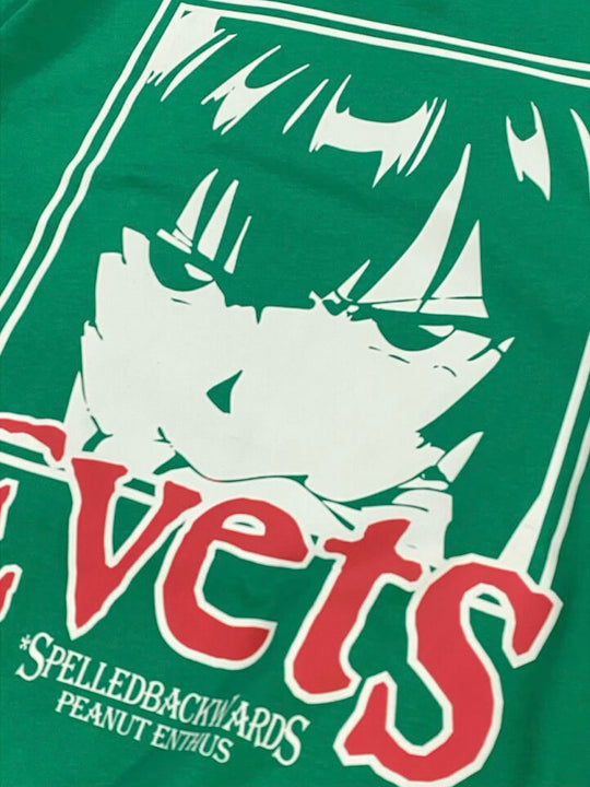 EVETS Anime Graphic Print Short Sleeve Tee