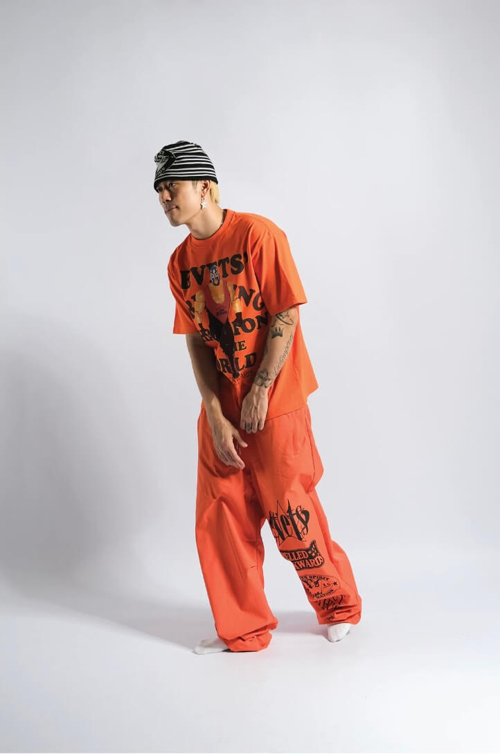 EVETS World Wrestler Graphic Print Short Sleeve Tee