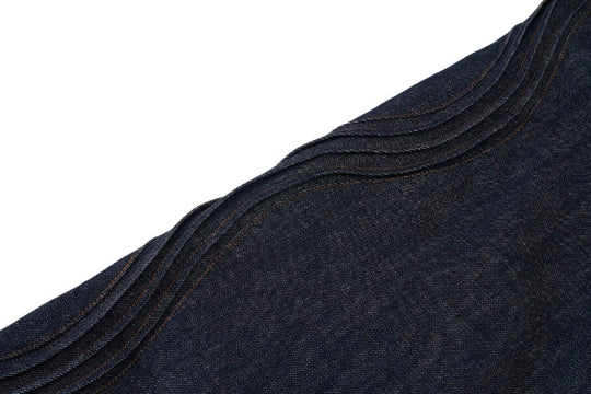 EVILKNIGHT(EK) 3D Cut Twisted Pleat Line Jeans