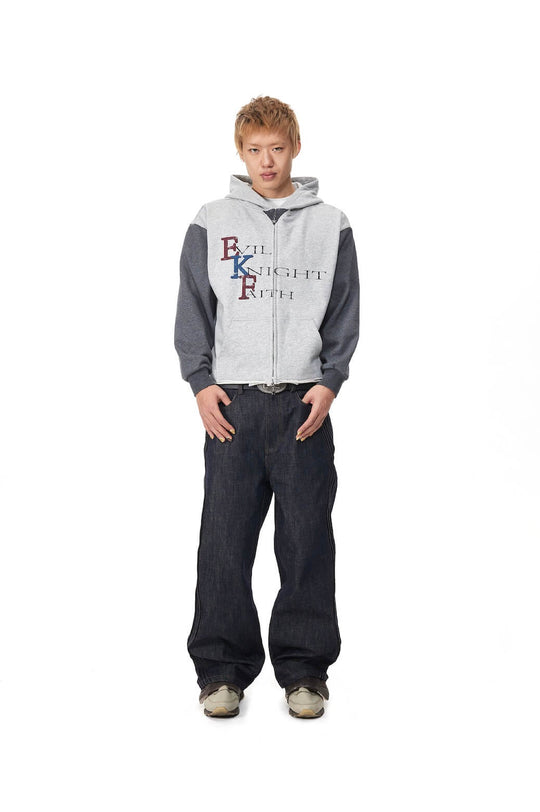 EVILKNIGHT(EK) 3D Cut Twisted Pleat Line Jeans