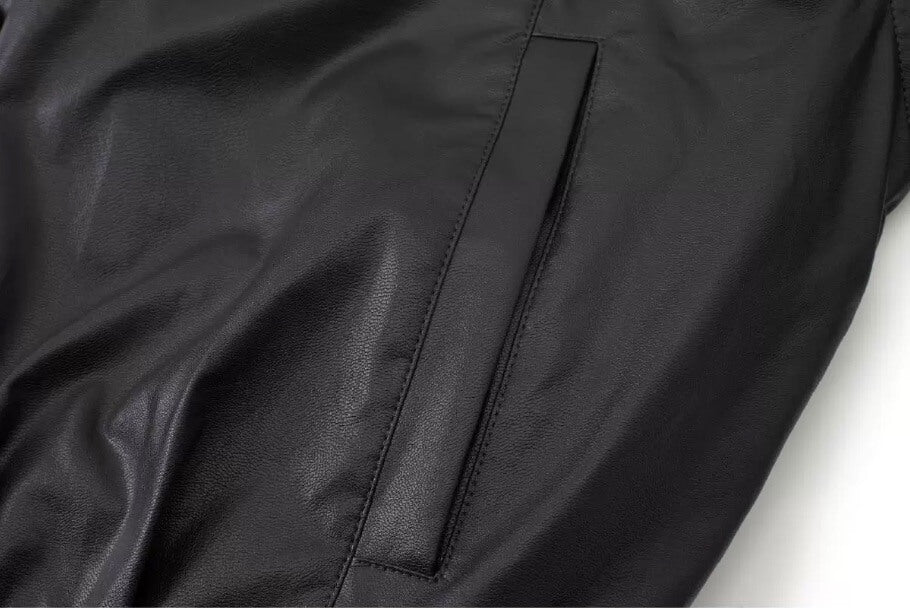 EVILKNIGHT(EK) Double Layer Collar PU Leather Jacket | Face 3 Face