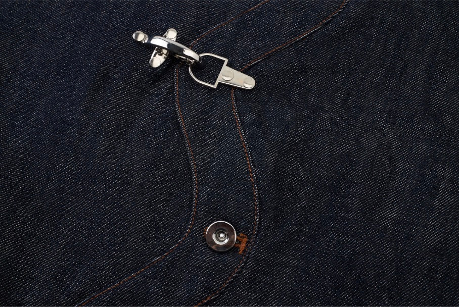 EVILKNIGHT(EK) 3D Cut Twisted Front Denim Jacket | Face 3 Face