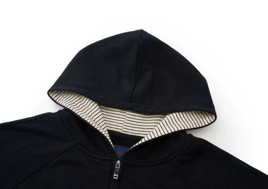 EVILKNIGHT(EK) Striped Hood Lining Zip Up Hoodie | Face 3 Face
