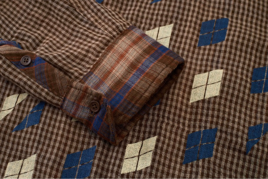 EVILKNIGHT(EK) Reversible Checkered Long Sleeve Shirt | Face 3 Face