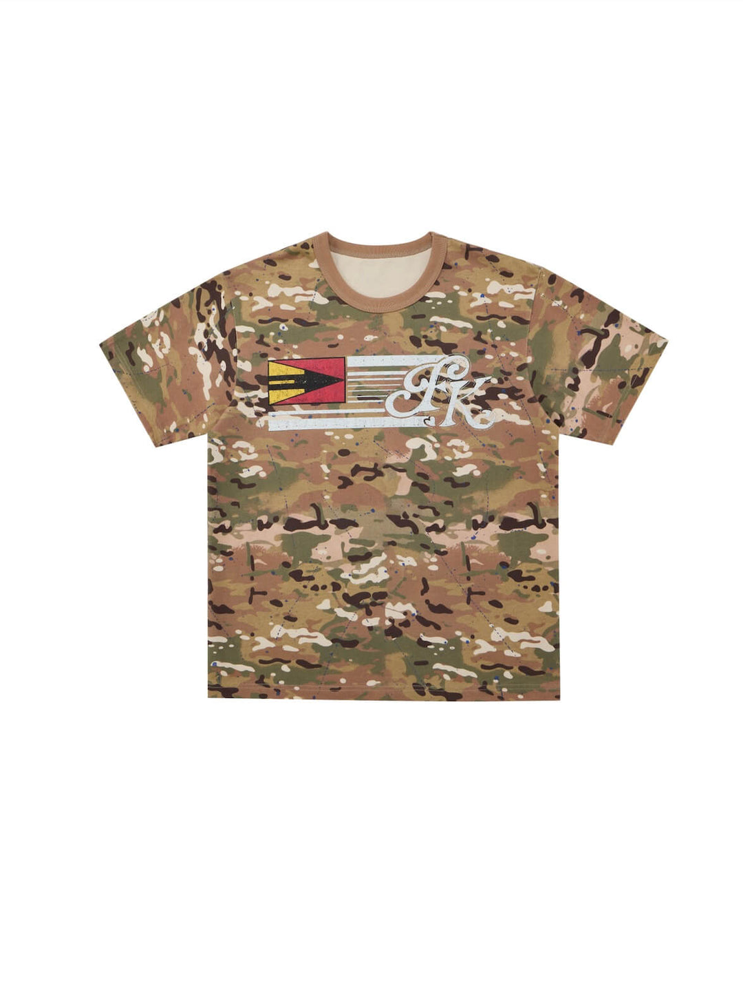 EVILKNIGHT(EK) Camouflage Graphic Print Short Sleeve Tee | Face 3 Face