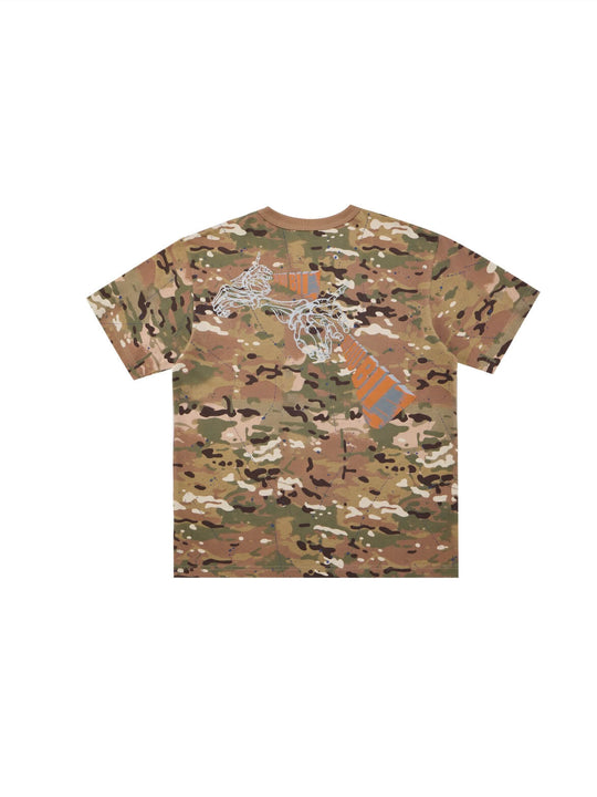 EVILKNIGHT(EK) Camouflage Graphic Print Short Sleeve Tee | Face 3 Face