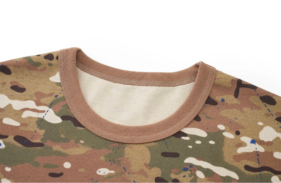 EVILKNIGHT(EK) Camouflage Graphic Print Short Sleeve Tee | Face 3 Face