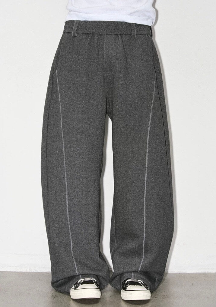 NOVACAM Air Layered Curved Baggy Sweatpants | Face 3 Face