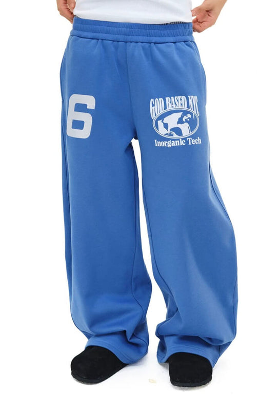 NOVACAM Flocking Print Baggy Sweatpants