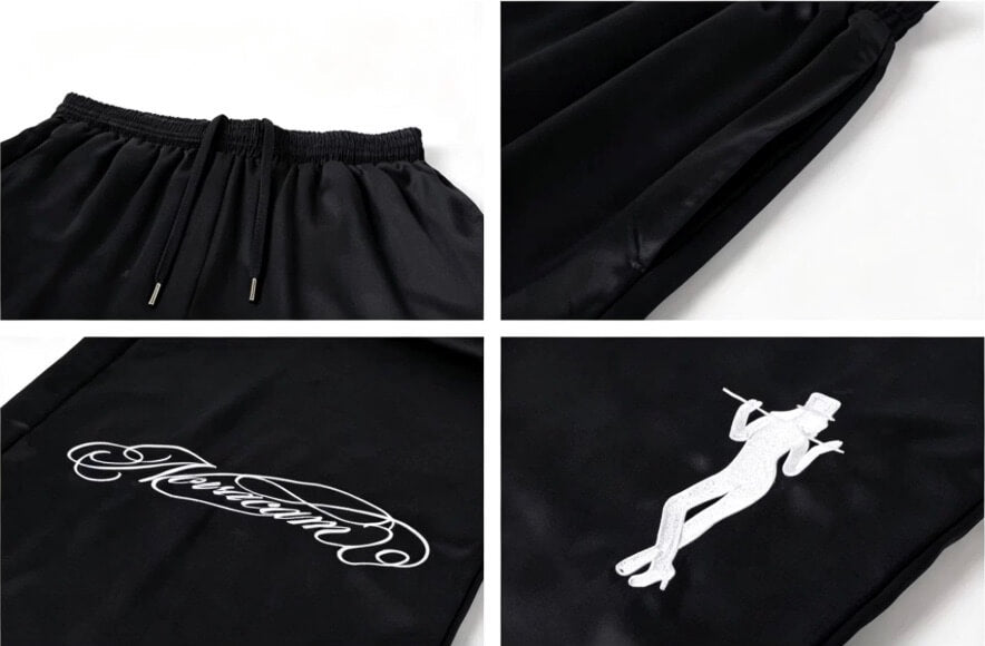 NOVACAM Satin Silky Baggy Track Pants | Face 3 Face