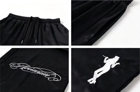 NOVACAM Satin Silky Baggy Track Pants | Face 3 Face