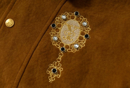 YADcrew Rhinestone Studded Suede Jacket | Face 3 Face